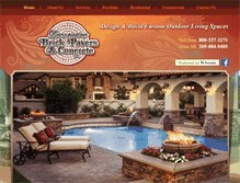 Tablet Screenshot of decorativebrickpavers.com